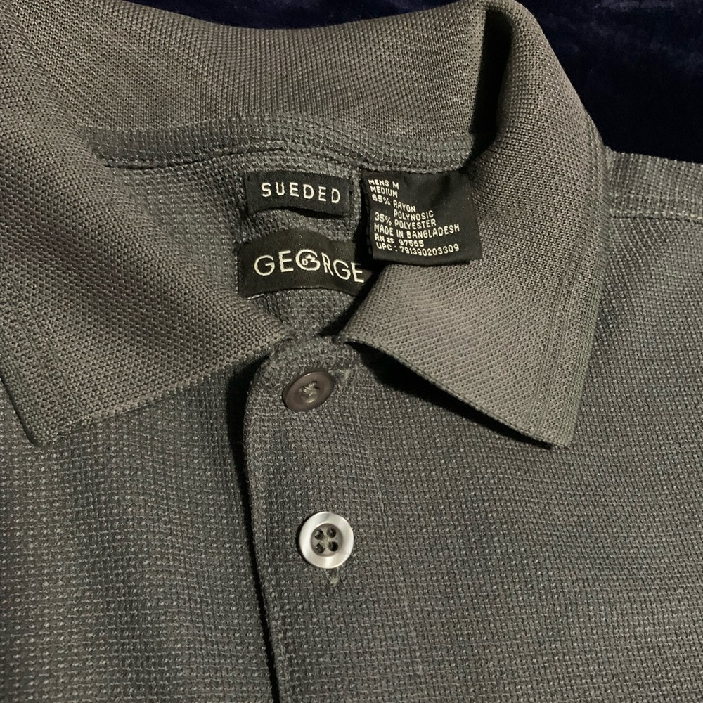 George Men's Gray Sueded Shirt